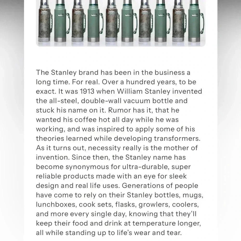 Vintage Stanley Aladdin Vacuum Thermos
A-944DH Quart With Pour Through Lid USA - Picture 11 of 11